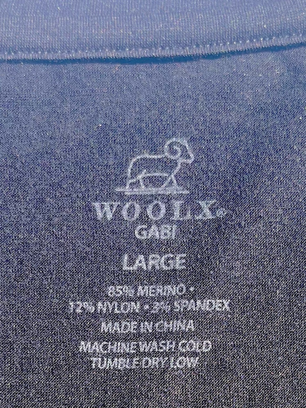 Woolx Gabi Tunic Top T-Shirt Merino Wool Women's L Short Sleeve Black Outdoor - Picture 7 of 9